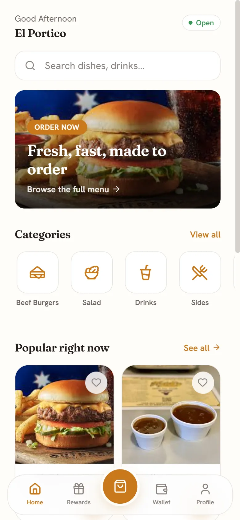 Generation two app themed amber
